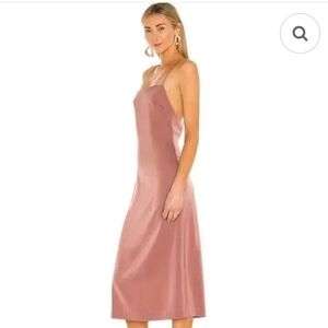 REVOLVE NBD SHEATH NUDE DRESS CHAIN STRAPS OPEN SIDE DRESS NWT SZ XS